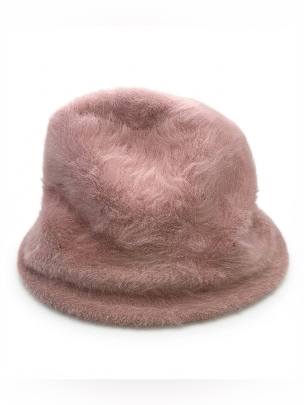 Kopka Accessories Germany Blush Pink 80% Angora Fur Fluffy Bucket Cloche Hat